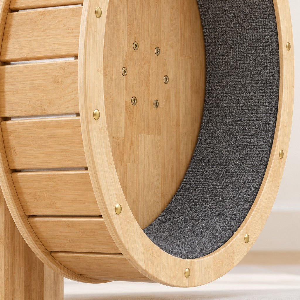 Une roue de 75 cm en tambour de bois