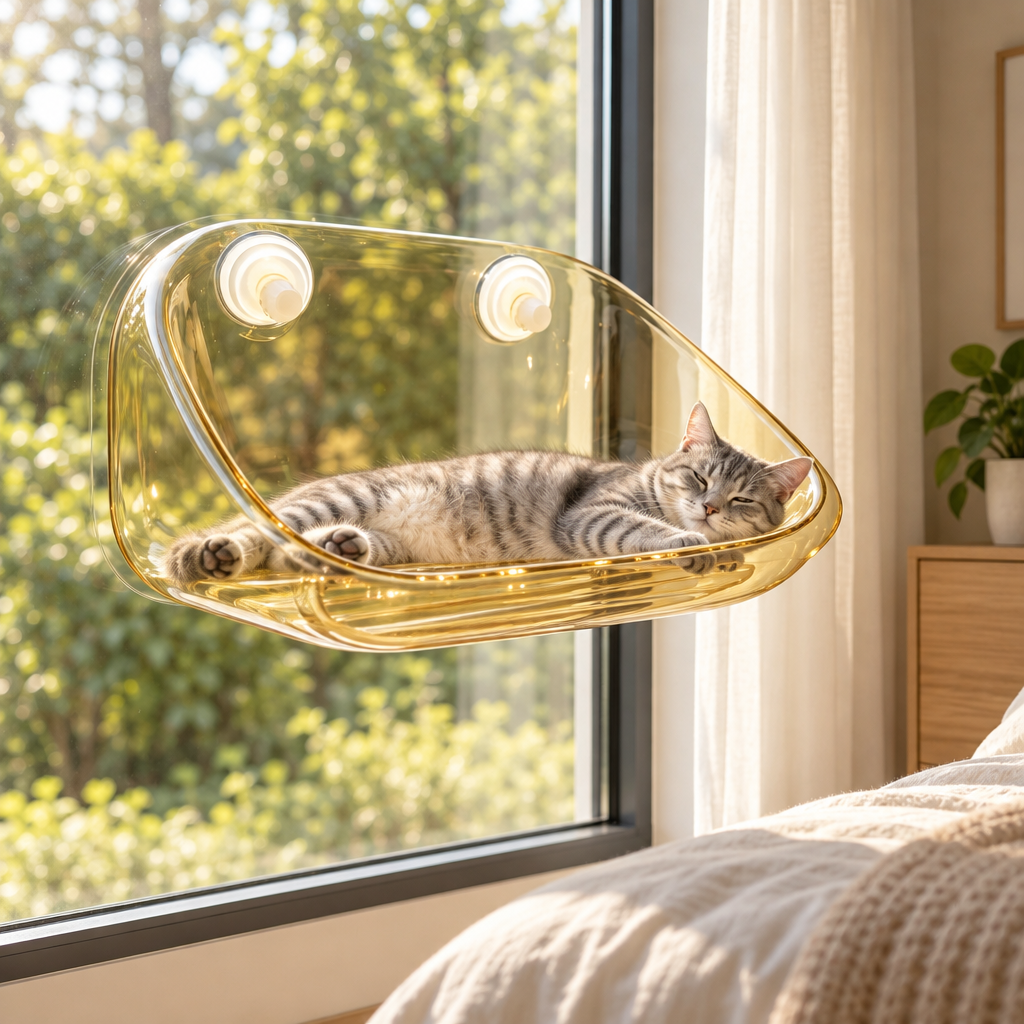 Elle tient sur la vitre, rien d'autre