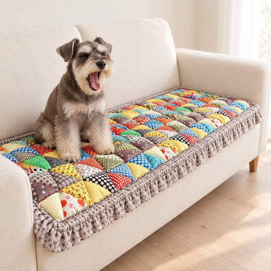 Assise Matelassée Bérengère – Patchwork Multicolore