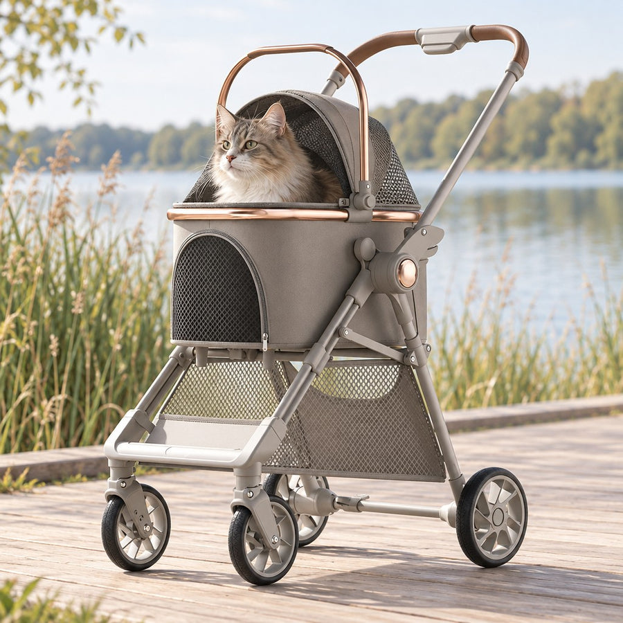 Poussette à Nacelle Eugénie – Gris
