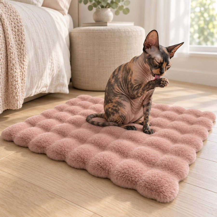 Tapis Polaire Rosine – Rose poudré